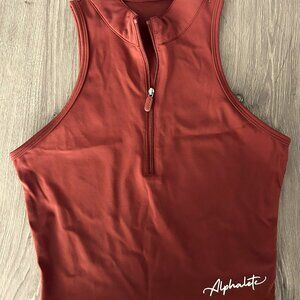 Alphalete Zip Crop Top